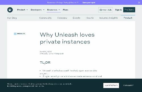 startuptile Private instances are the secret sauce for Unleash-