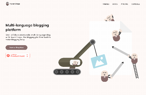 startuptile Hyvor Blogs – Multi-language blogging platform-