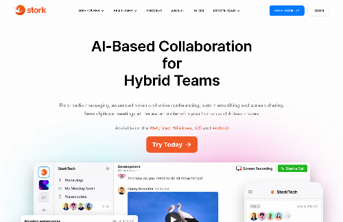 startuptile Stork-AI-Based Collaboration for  Hybrid Teams