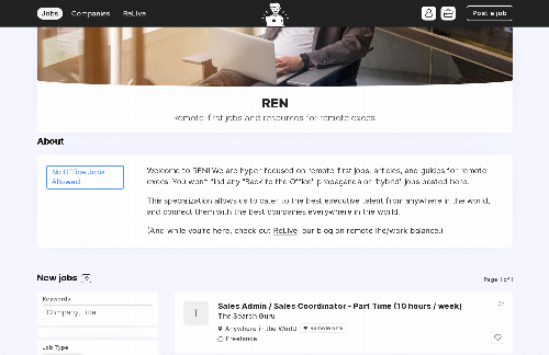 startuptile Remote Exec Network (REN)-Remote-first jobs and resources for remote execs