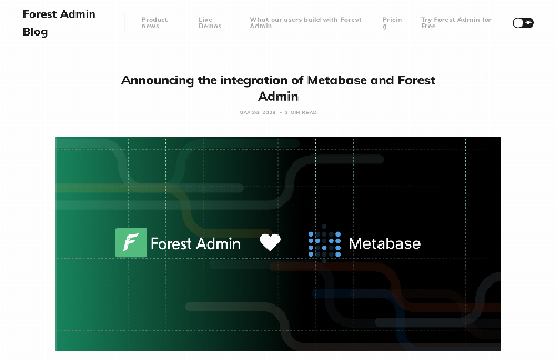 startuptile Metabase and Forest Admin Integration-