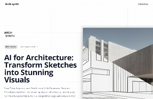 startuptile Create visuals from Architecture Sketch in seconds using AI-