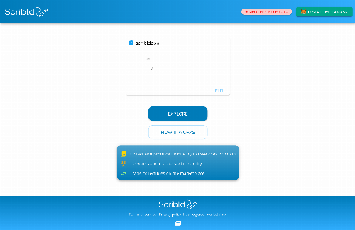 startuptile Scribld – collectibles platform for digital sketches on polygon-