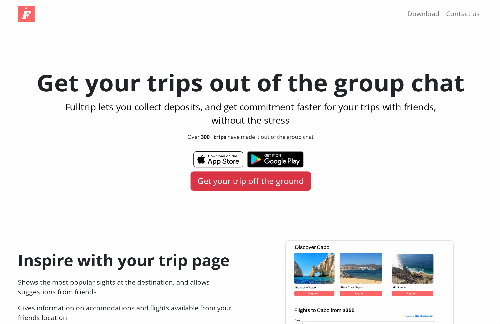 startuptile Fulltrip - kickstarter for trips with friends-