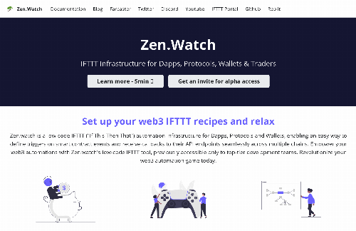 startuptile Zen.Watch-IFTTT infrastructure for Web3