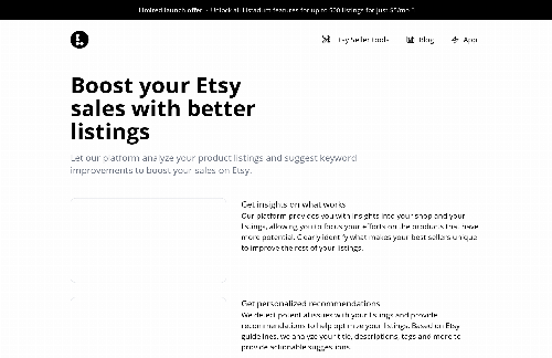 startuptile Listadum-Shop and listing analyzer to help Etsy Sellers boost sales.