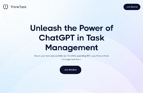 startuptile ThinkTask – Unleash the Power of ChatGPT in Task Management-