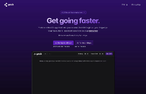 startuptile Yack – macOS wrapper for ChatGPT built with Rust-
