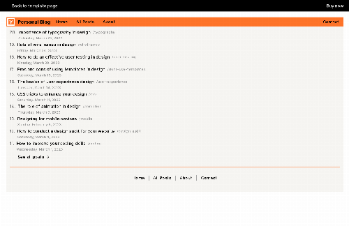 startuptile Made a HN-themed Framer blog template for HN community-