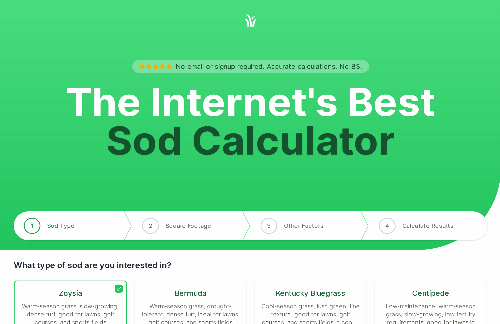 startuptile Sod Calculator-