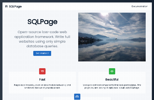 startuptile SQLPage – Build Dynamic Websites with Just SQL Queries-