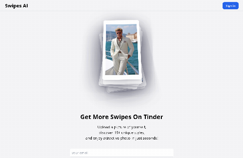 startuptile Swipes AI – Easily more attractive photos to get more swipes on Tinder-