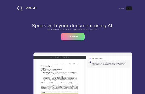 startuptile PDF AI – Speak to any document-