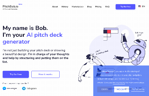 startuptile PitchBob.io-AI Startup Pitch Deck Generator