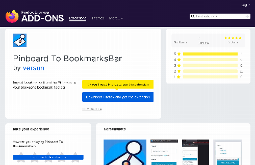 startuptile Pinboard to BookmarksBar-