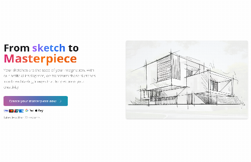 startuptile Sketchimage.ai – Turn your sketches into masterpices-