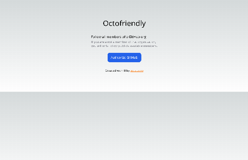 startuptile Octofriendly – Easiest way to follow all users of an org from GitHub-