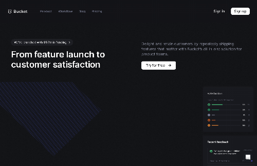 startuptile Bucket – From feature launch to customer satisfaction, consistently-