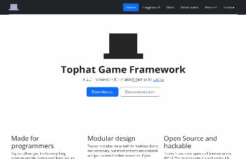 startuptile Tophat – a 2d game framework for Umka-