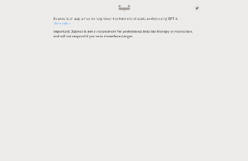 startuptile I created a web app that uses GPT-4 to help balance my anxious thoughts-