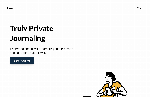 startuptile Journe – Private and Encrypted Journaling-
