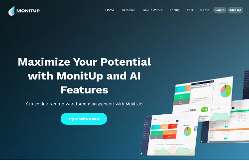 startuptile MonitUp-MonitUp measures and increases your efficiency.