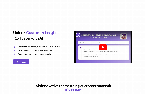 startuptile Insight7-Unlock insights from customer feedback 10x faster with AI