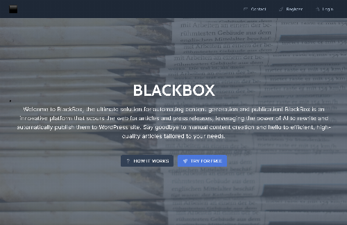 startuptile BlackBox, an AI-powered content aggregation system for bloggers-