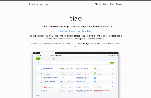 startuptile ciao – HTTP/S checks and tests monitoring-