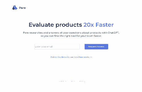 startuptile Pare – Research and Evaluate Products 20x Faster with ChatGPT-