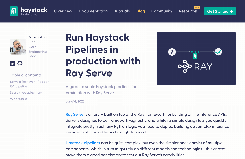 startuptile Scale Haystack Pipelines Seamlessly with Ray Serve-