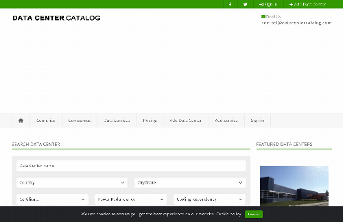 startuptile Data Center Catalog-Catalog of world Data Centers