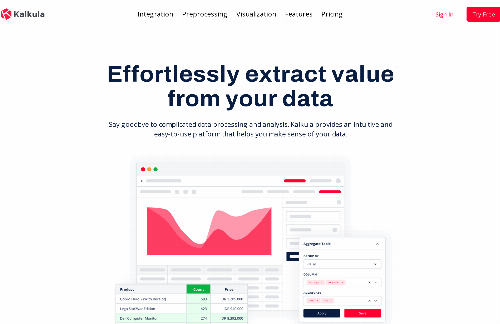 startuptile Kalkula-Data integration and preprocessing