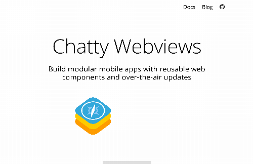 startuptile ChattyWebviews-Build modular mobile apps with reusable web components 