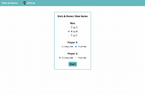 startuptile Dots and Boxes in Elm-