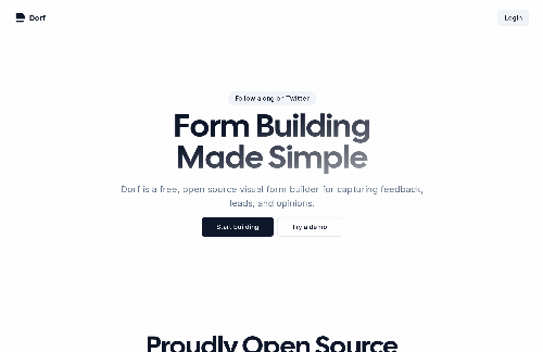 startuptile I made an open-source Typeform/Google-Forms alternative-