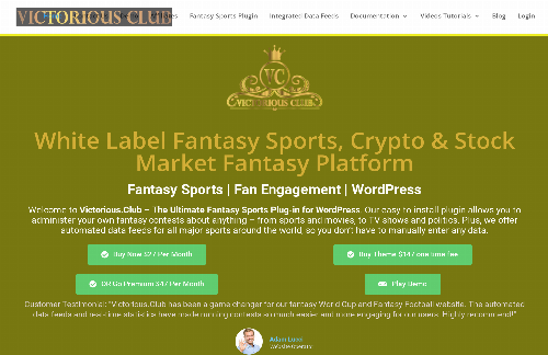 startuptile Victorious Club Fantasy Sports-A WordPress plugin enabling versatile automated fantasy contest