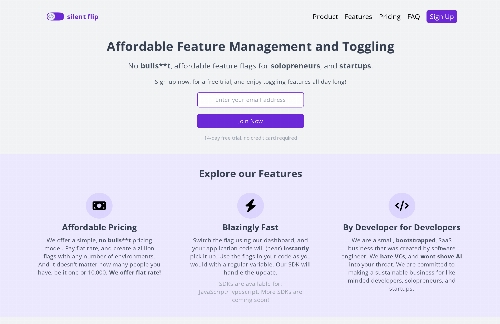 startuptile Silent Flip-A no bulls**t feature flag management for solopreneurs.