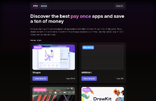 startuptile Pay Once Apps-Discover the best pay once apps and save a ton of money