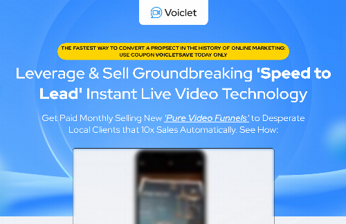 startuptile Voiclet-Provides video calls on click for efficient funnel management.