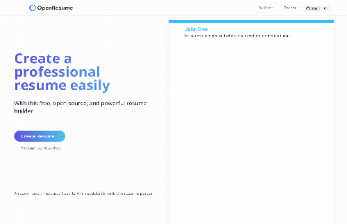 startuptile Open-source resume builder and parser-