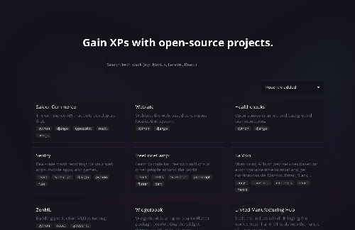 startuptile FreeXP.dev-Gain real-world experience with open-source!