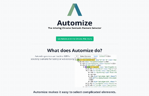 startuptile Automize – I hate writing web tests so I wrote a Chrome extension-