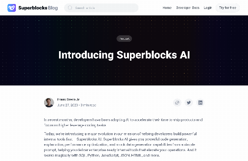 startuptile Superblocks AI – AI coding assistant for internal apps-