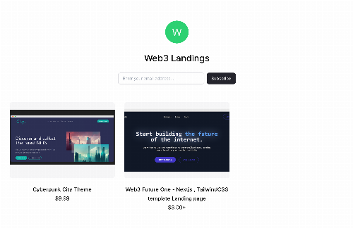 startuptile Web3 Landing pages-Nextjs + TailwindCSS Landing pages for Web3 World. 