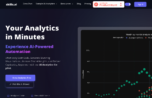 startuptile skills.ai-AI co-pilot for your data analytics