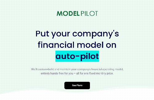 startuptile ModelPilot-Financial modeling subscription service for companies