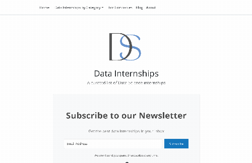 startuptile Data Internships-A curated list of Data Science Internships