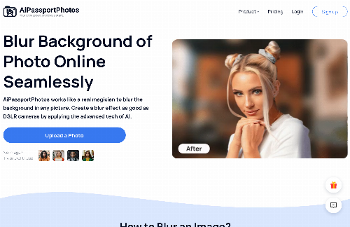 startuptile Auto Blur Background-Blur background in photo online free