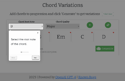 startuptile Tweak your chord progressions for practice or composition-